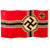 Original German WWII 100cm x 170cm National Battle Flag - Faded Markings - Reichskriegsflagge Original Items