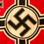 Original German WWII 100cm x 170cm National Battle Flag - Faded Markings - Reichskriegsflagge Original Items