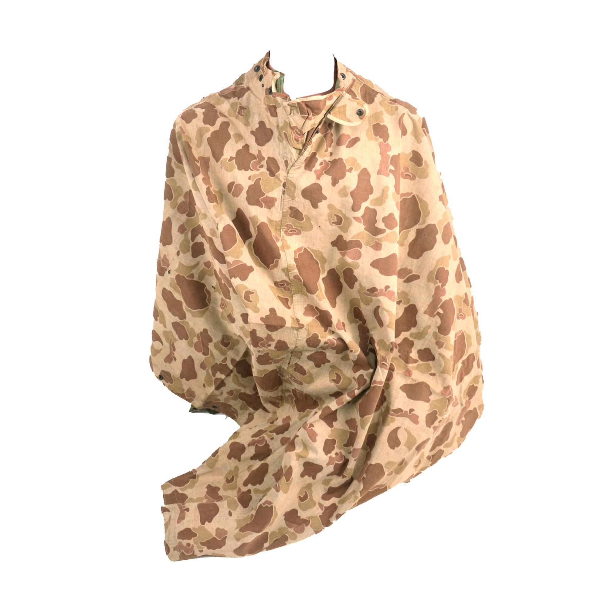Usmc Patterns Original U.S. WWII USMC M-1942 Reversible Spot Pattern Camouflage Rain ...