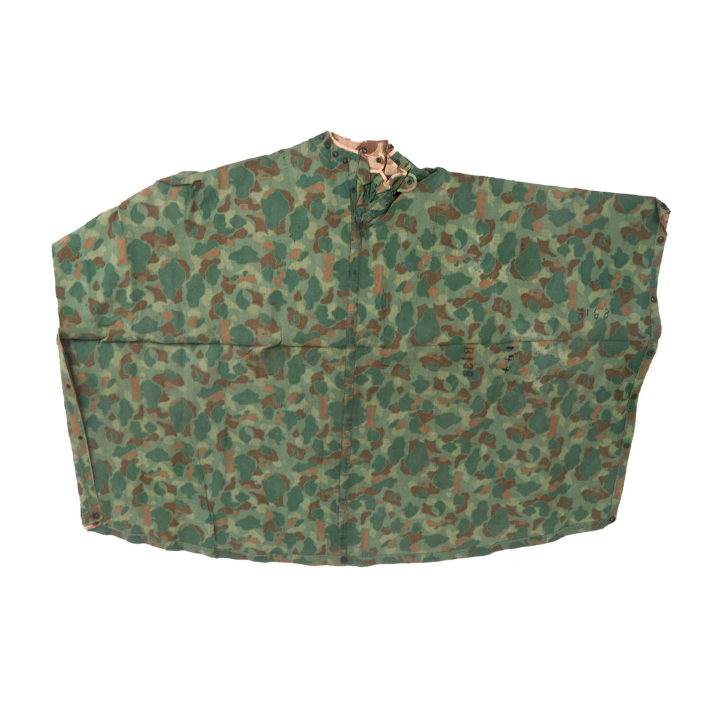 Usmc Patterns Original U.S. WWII USMC M-1942 Reversible Spot Pattern Camouflage Rain ...