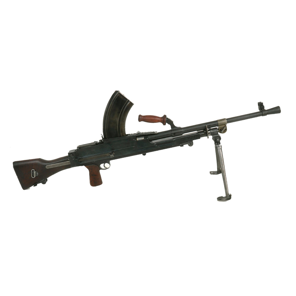 Original British WWII 1943 Dated Bren MkII Display Light Machine Gun by INGLIS Serial 11T7411 with Live Barrel & Magazine Original Items