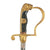 Original German WWII Army Officers Lion Head Sword by F. W. Höller of Solingen with Steel Scabbard Original Items
