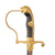 Original German WWII Heer Army Officer's Lion Head Sword by Emil Voos of Solingen with Steel Scabbard Original Items