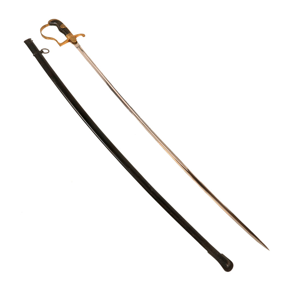 Original German WWII Army Officer Dove Head Sword by Paul Weyersberg & Co. of Solingen with Steel Scabbard Original Items