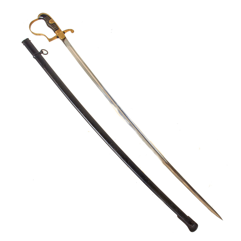 Original German WWII Officer's Dove Head Sword by ALCOSO of Solingen circa 1936 - 1940 with Scabbard Original Items