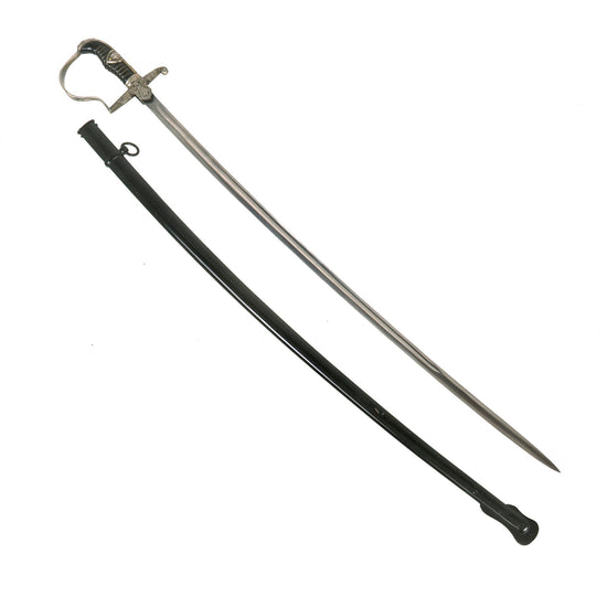 Original Rare German WWII Field Marshal Prinz Eugen Pattern Dove Head Officers Sword by Carl Eickhorn with Scabbard Original Items