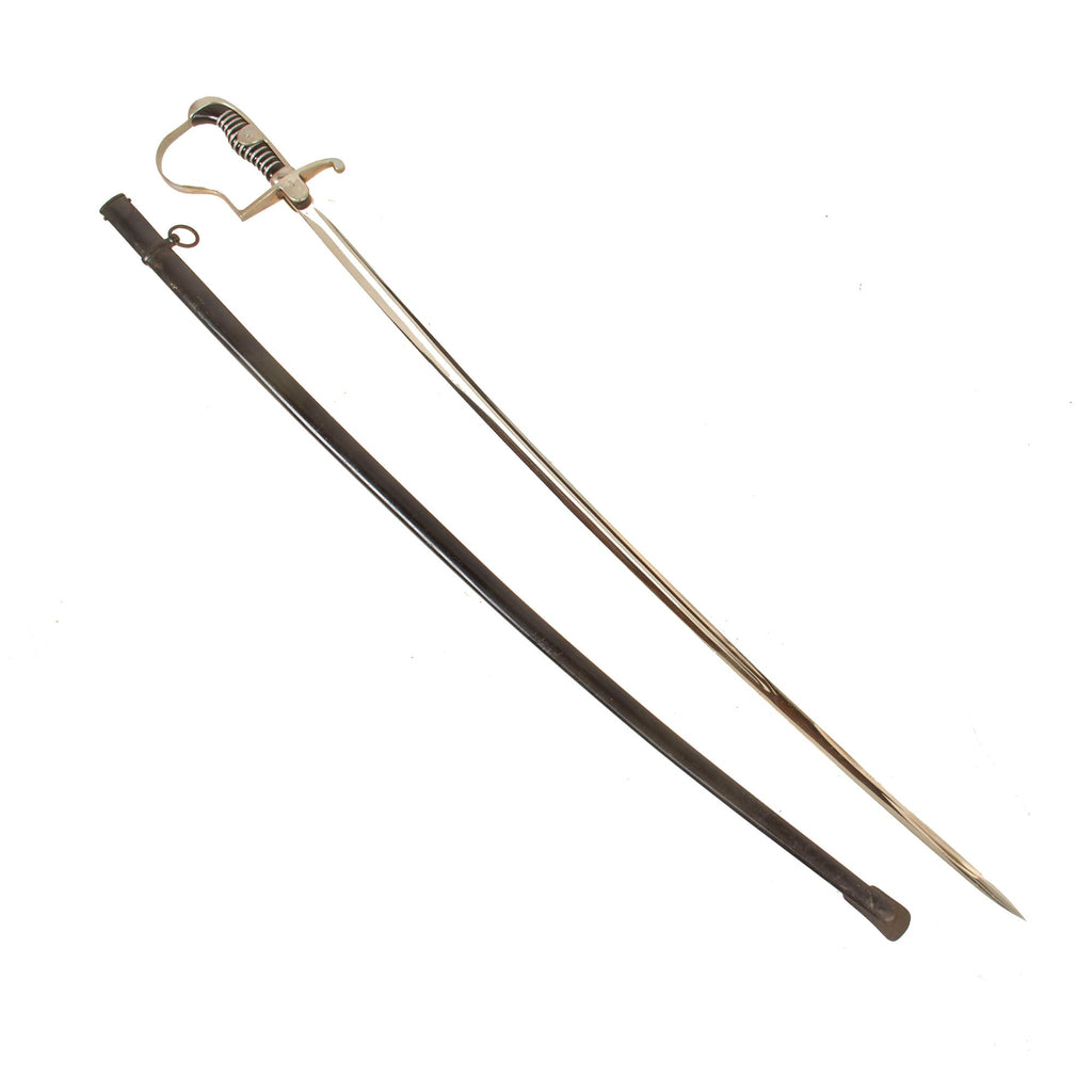 Original German WWII NCO Dove's Head Sword by Carl Eickhorn with Scabbard - 1935-41 Trademark Original Items