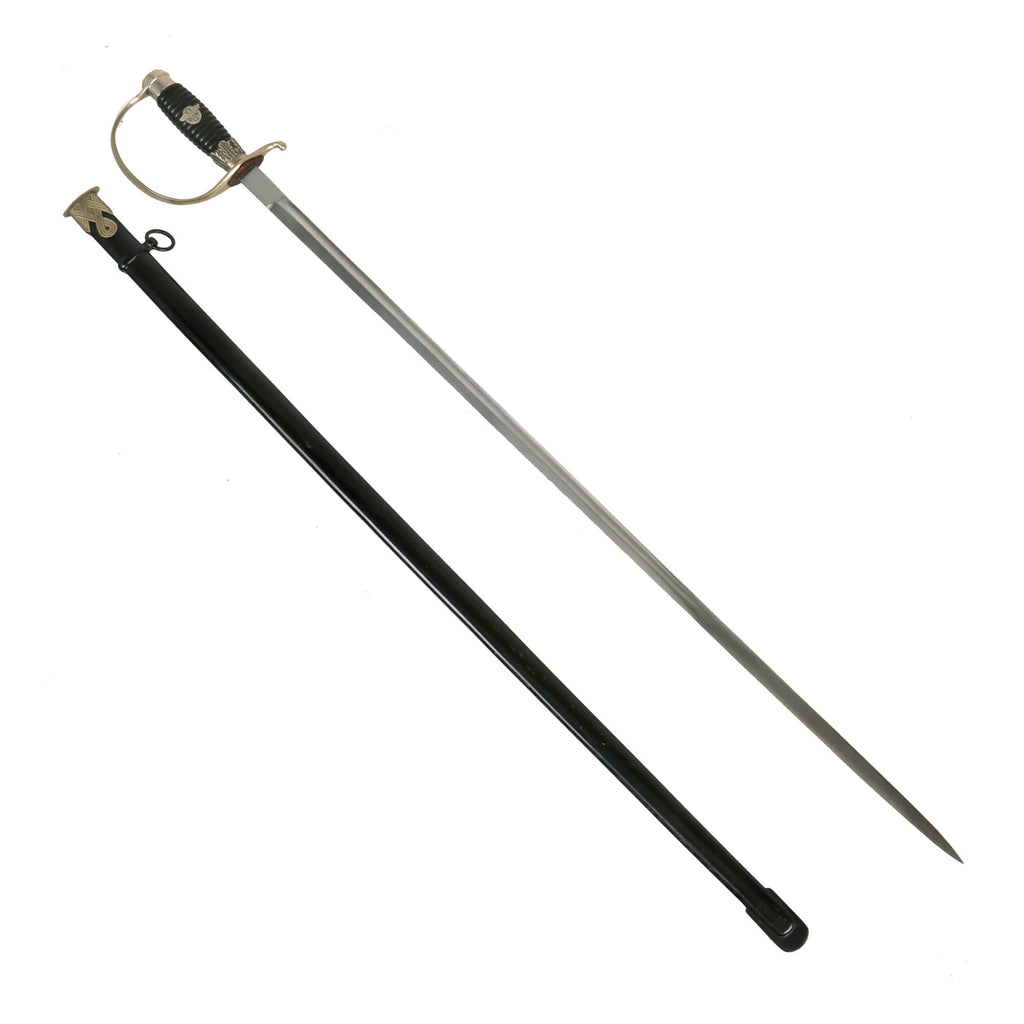 Original German WWII Police NCO's Degen Dress Sword by Paul Weyersberg with Scabbard Original Items