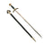 Original German WWII Early Luftwaffe Officer Sword by E. & F. Hörster with Waffen Mark - Nickel Plated Blade and Scabbard Original Items