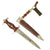 Original German Early WWII SA Dagger by Gebrüder Heller of Marienthal with Scabbard and 3-Piece Hanger - Vertical Name Original Items