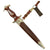 Original German Early WWII SA Dagger by Gebrüder Heller of Marienthal with Scabbard and 3-Piece Hanger - Vertical Name Original Items