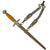 Original WWII German 2nd Model Luftwaffe Dagger by F. W. Höller of Solingen with Scabbard and Belt Hanger Original Items
