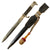 Original German WWII Heer Army Short 98k Dress Bayonet with Troddel, Scabbard & Frog - Unmarked Original Items