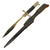 Original German WWII Fireman's Long Dress Sawback Bayonet by E. & F. Hörster with Scabbard and Frog Original Items