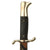 Original German WWII Fireman's Long Dress Sawback Bayonet by E. & F. Hörster with Scabbard and Frog Original Items