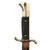 Original German WWII Fireman's Long Dress Sawback Bayonet by E. & F. Hörster with Scabbard and Frog Original Items