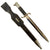 Original German WWII Fireman's Long Dress Bayonet by H&PK with Leather Scabbard and Frog Original Items
