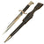 Original German WWII Fireman's Long Dress Bayonet by H&PK with Leather Scabbard and Frog Original Items