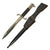 Original German WWII Fireman's Short Dress Sawback Bayonet with Scabbard and Frog Original Items