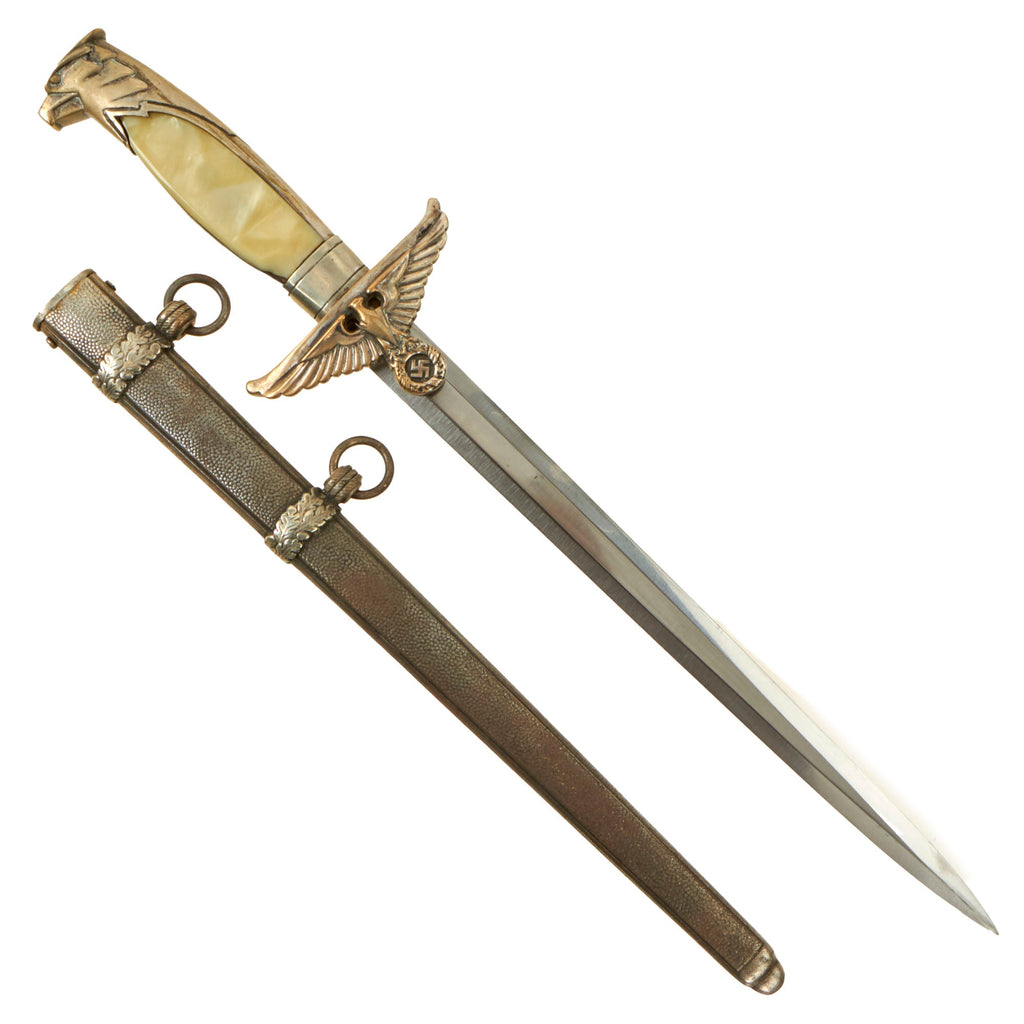 Original Scarce German WWII Diplomatic Official's Dagger by Alcoso circa 1940 with Scabbard Original Items
