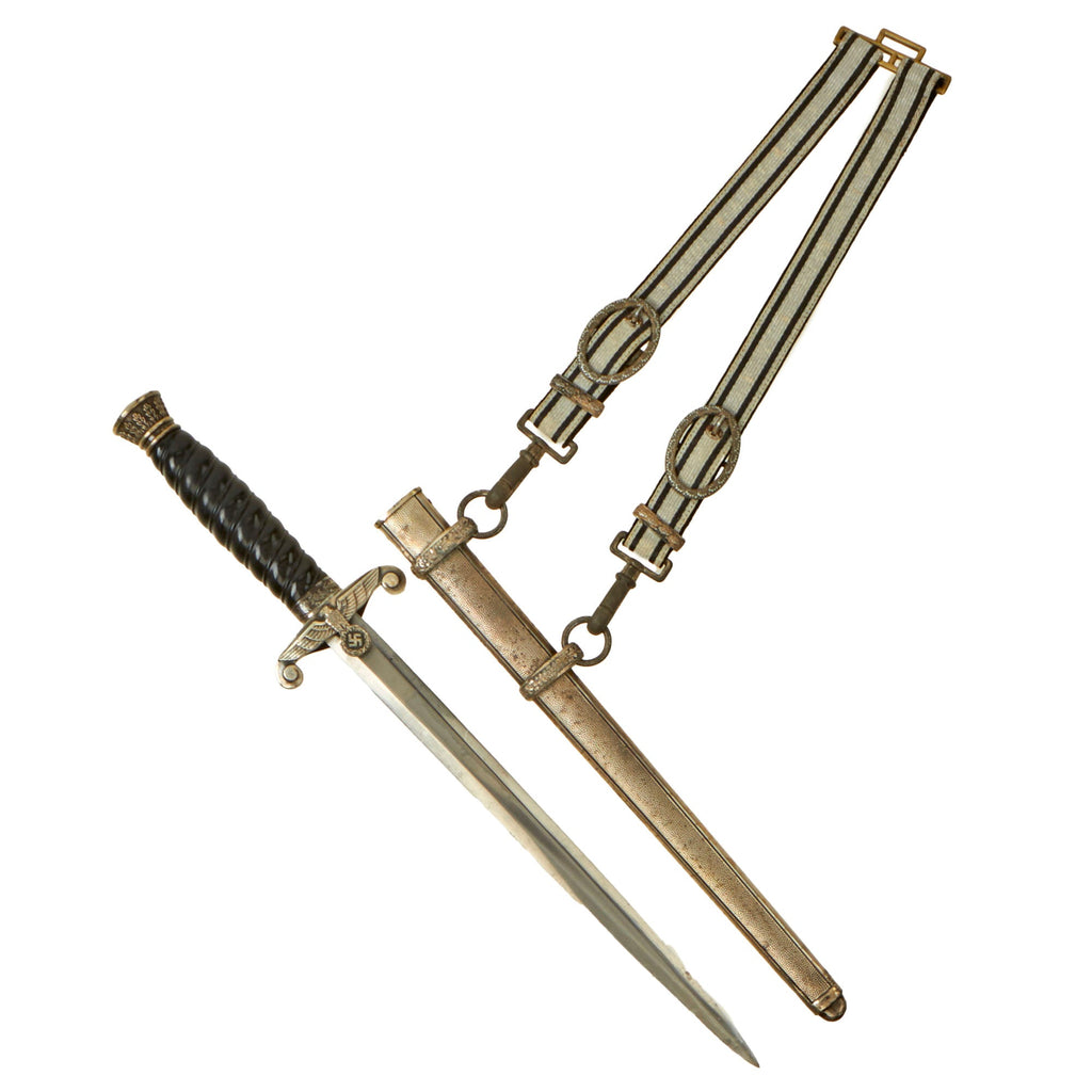 Original Rare German WWII 1st Model Railway Service Dagger by Robert Klaas with Scabbard and Hanger Original Items