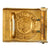 Original German WWII Kriegsmarine EM/NCO Gold Finished Aluminum Belt Buckle by Richard Sieper & Söhne Original Items