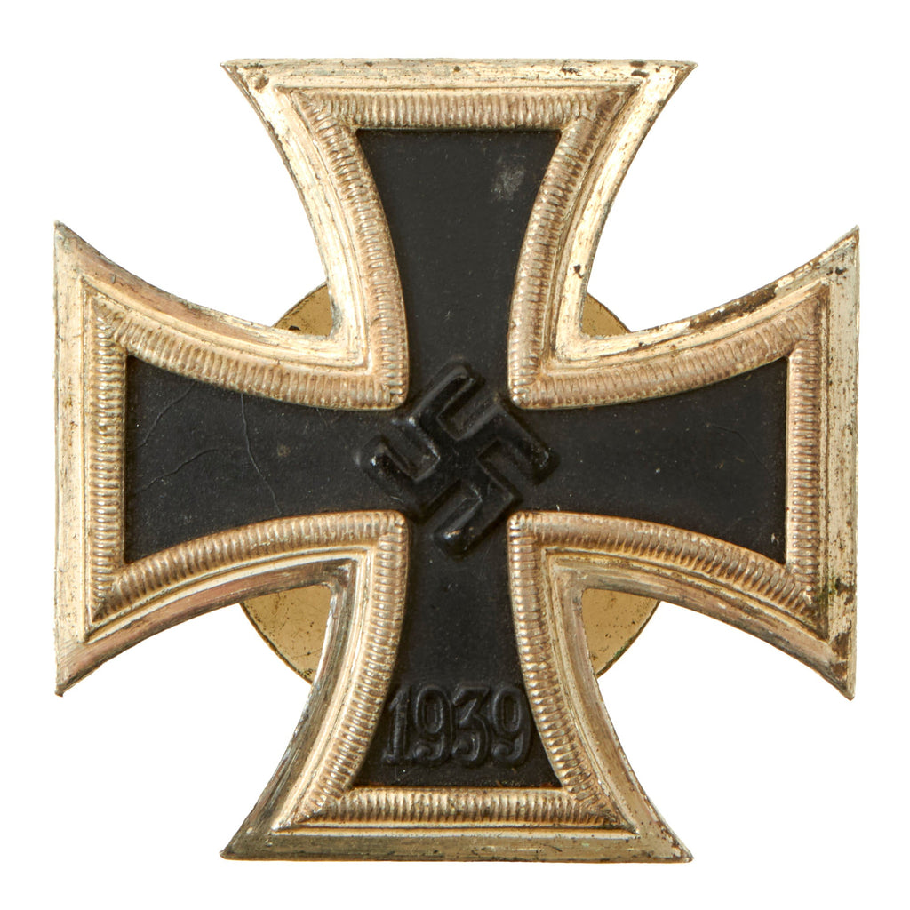 Original German WWII Vaulted Screw Back Iron Cross First Class 1939 by Funcke & Brüninghaus of Lüdenscheid - EKI Original Items