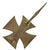 Original German WWII Iron Cross First Class 1939 with Tapered Pinback in Case - EKI - Unmarked Original Items