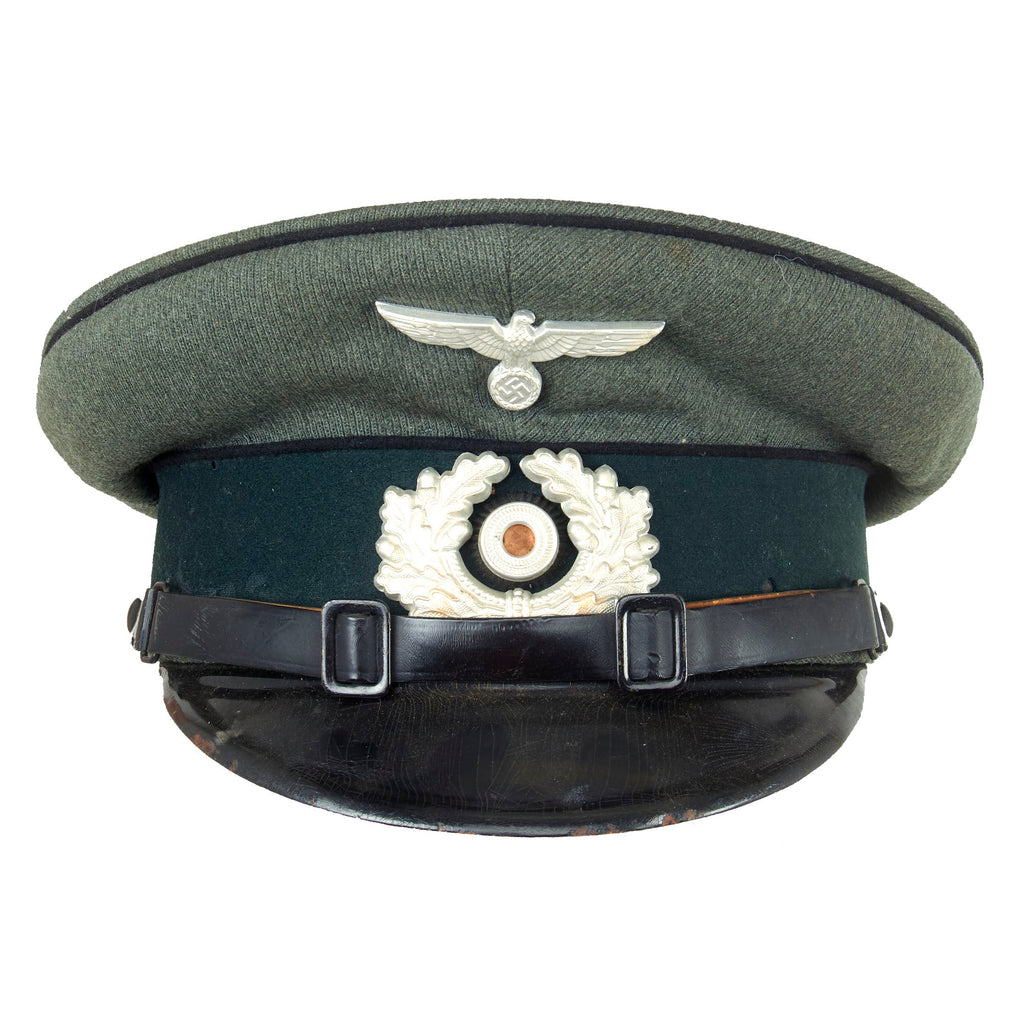 Original German WWII 1938 Dated Heer Pioneer EM/NCO Schirmmütze Visor Crush Cap by Clemens Wagner - Size 55 ½ Original Items