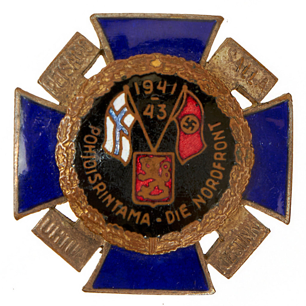 Original Finnish WWII 1941-1943 Nordfront Cross Medal with Screwback Original Items