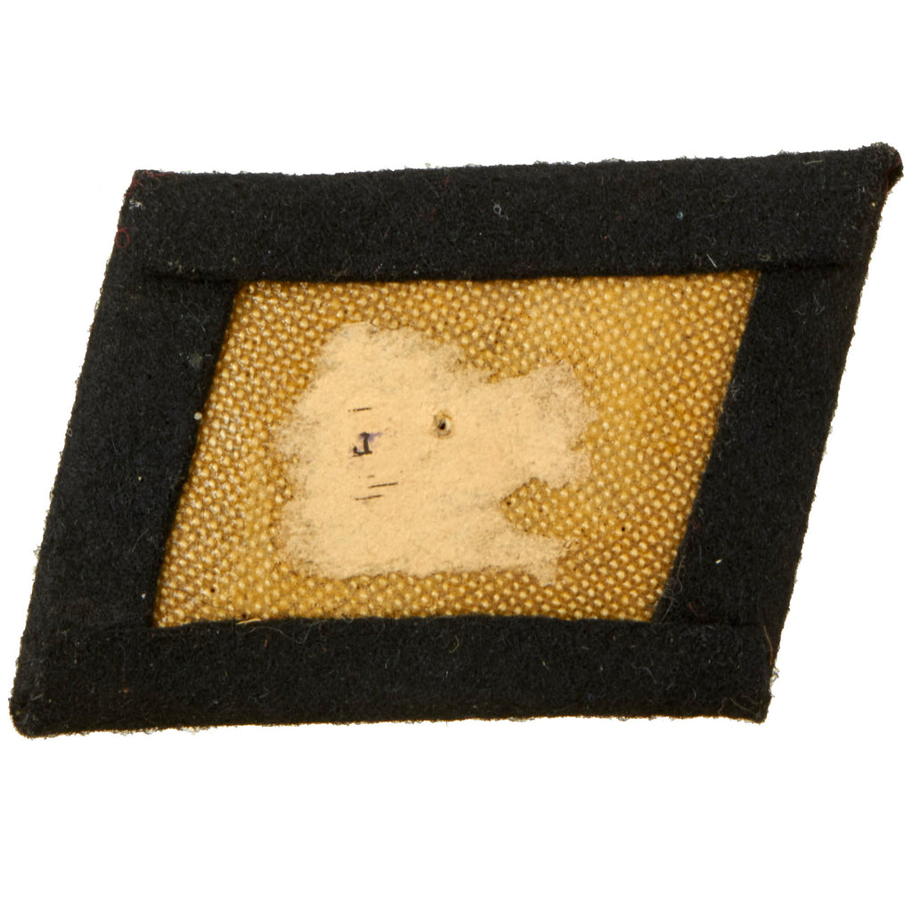 Original German WWII Unissued SS Double Sig Rune Collar Tab - Schutzst ...