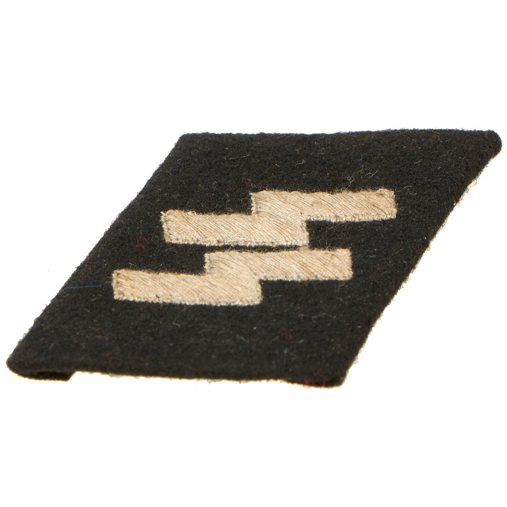 Double Ss Runes Original German WWII Unissued SS Double Sig Rune Collar Tab - Schutzst ...