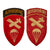 Original U.S. WWII 555th Parachute Infantry Battalion Triple Nickles Master Parachutist Jump Wings with Airborne Oval & Patches - All-Black Airborne Unit Original Items