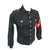 Original German WWII HJ National Youth Organization RJF-Gefolgschaft Blue Uniform Shirt with Membership Pin & Armband Original Items