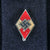 Original German WWII HJ National Youth Organization RJF-Gefolgschaft Blue Uniform Shirt with Membership Pin & Armband Original Items