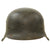 Original German WWII Luftwaffe M42 Single Decal Helmet Shell Stamped ET64 - Service Used Original Items