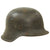 Original German WWII Luftwaffe M42 Single Decal Helmet Shell Stamped ET64 - Service Used Original Items