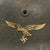 Original German WWII Luftwaffe M42 Single Decal Helmet Shell Stamped ET64 - Service Used Original Items