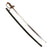 Original WWII Imperial Japanese Army Type 19 Kyu-Gunto Nickel Plated Parade Sword with Scabbard & Family Crest Original Items