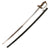 Original WWII Imperial Japanese Army Type 19 Kyu-Gunto Nickel Plated Parade Sword with Scabbard & Family Crest Original Items