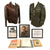 Original U.S. WWII B-17 “Fuddy Duddy” Bombardier Distinguished Flying Cross Recipient Charles Gage with Disney’s Elmer Fudd Painted A2 Flight Jacket, Officer Jacket, Certificates, & Binder of Ephemera - 708th Bomb Squadron, 447th Bomb Group Original Items