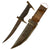 Original U.S. WWII Theater Made African-Style Fighting Knife Named to 85th Infantry Division Sergeant with Custom Scabbard & .303 Cartridge Crossguard & Pommel Original Items