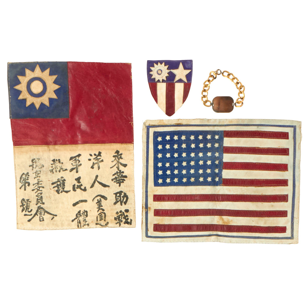 Original U.S. WWII CBI Theater ID Bracelet & Patch Group to James E. Meyers - 127th Signal Radio Intelligence Company Original Items