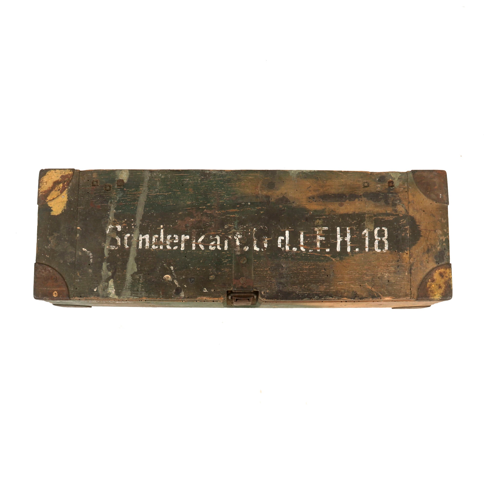 Original German WWII Camouflage-Painted Light Field Howitzer 18
