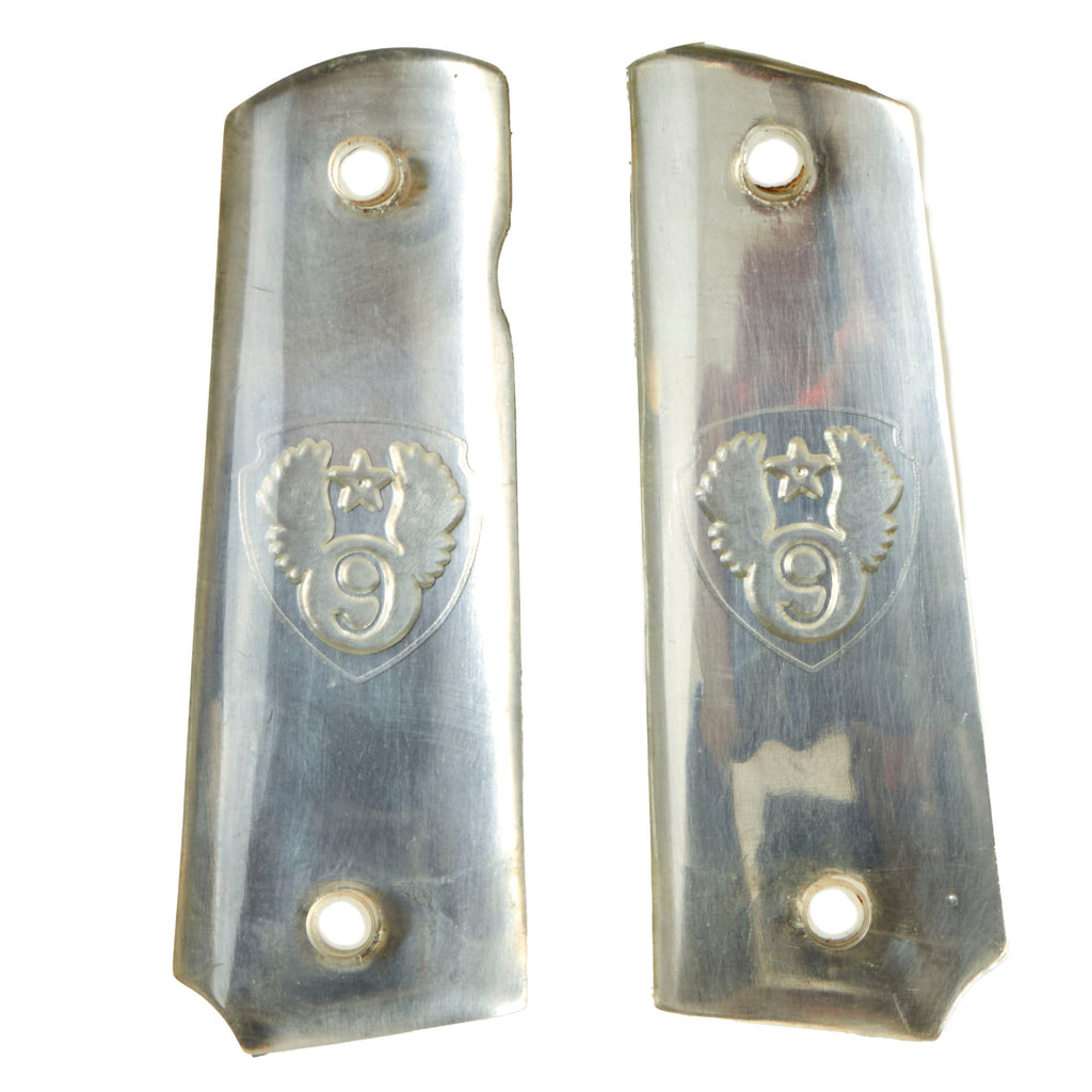 Original U.S. WWII 9th Air Force Theater Made Colt .45 M1911 Pistol Grips Original Items