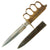 Original U.S. WWI Model 1918 French Made Mark I Trench Knife by AU LION with Correct Steel Scabbard Original Items
