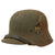 Original German WWII Austrian M17 Transitional Heer Army Single Decal Helmet with 58cm Liner & Chinstrap - Stamped BGB66 Original Items