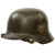 Original German WWII Army Heer M35 Former Double Decal Helmet with 1937 Dated 57cm Liner & Chinstrap - marked ET64 Original Items