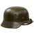 Original German WWII Army Heer M35 Former Double Decal Helmet with 1937 Dated 57cm Liner & Chinstrap - marked ET64 Original Items