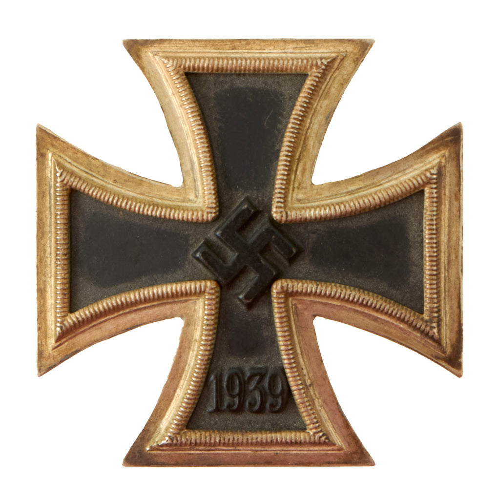 Original German WWII Vaulted Iron Cross First Class 1939 by Paul Meybauer of Berlin - EKI Original Items